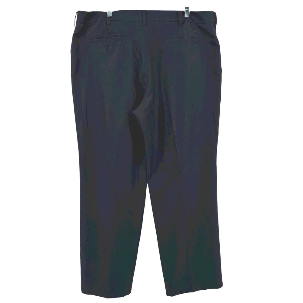 Nike Golf‎ Mens 42x32 Black Dress Pants Flat Front Performance Athletic